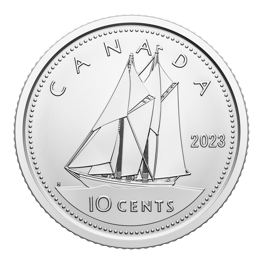 2023 King Charles III Canada 10-cents Brilliant Uncirculated (MS63)