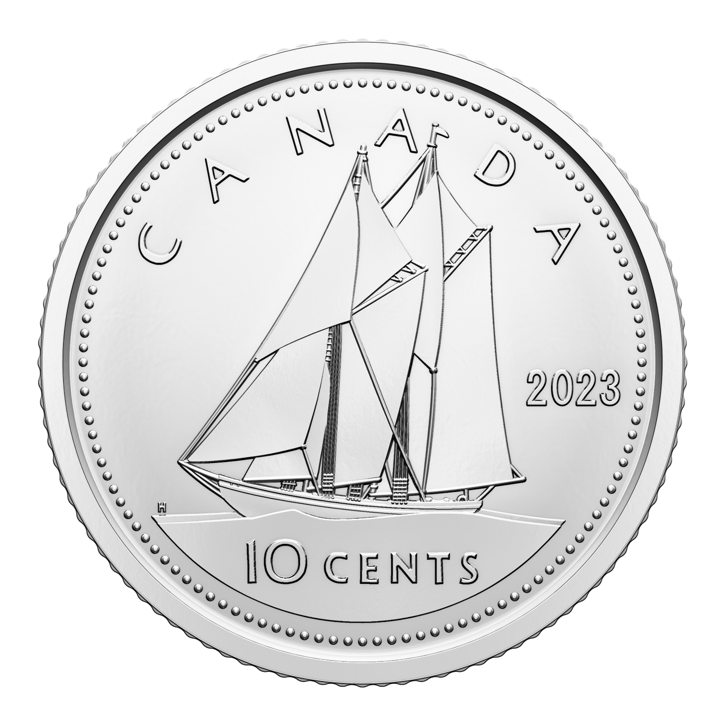 2023 Canada 10-cents King Charles III First Strikes Special Wrap Roll of 50pcs