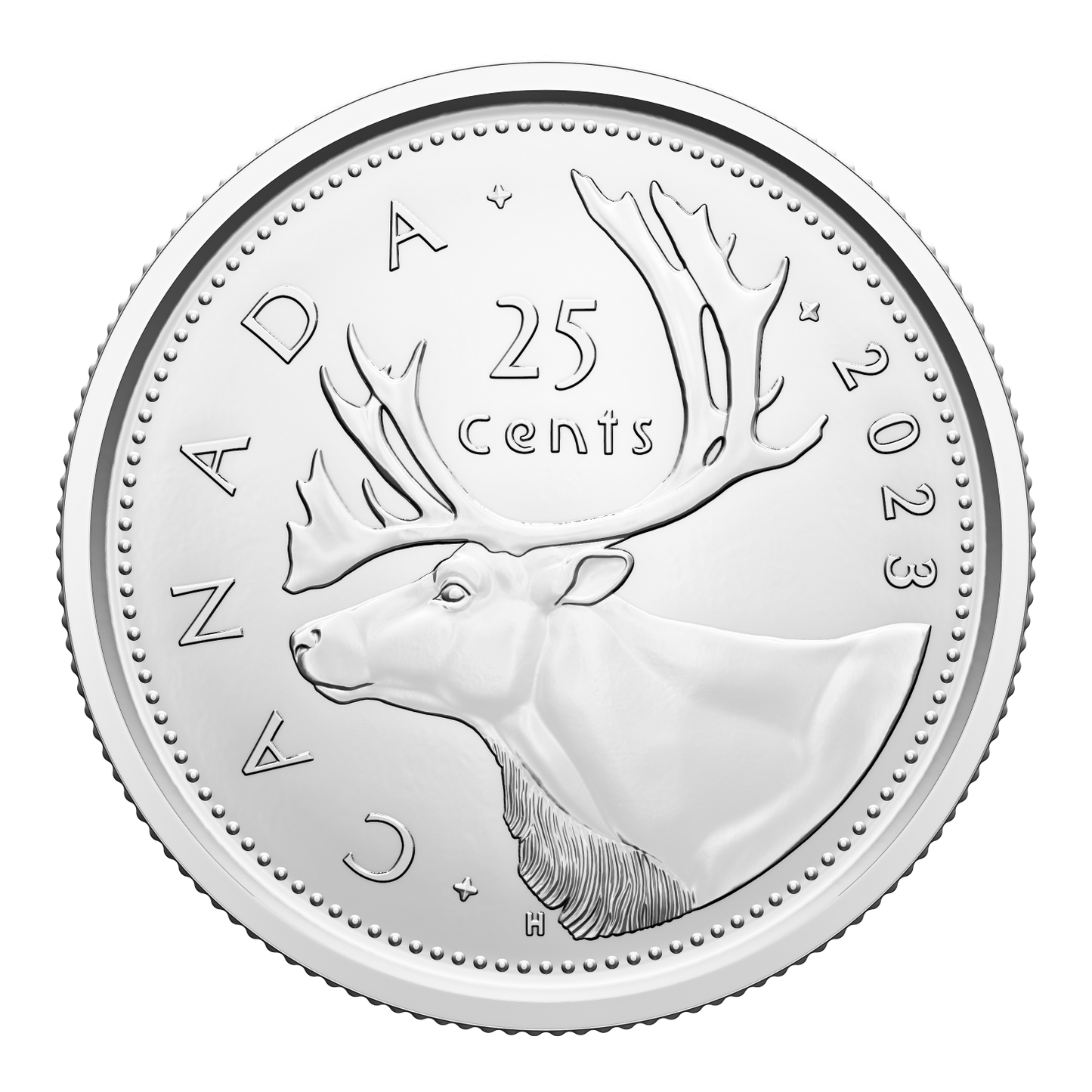 2023 Canada 25-cents King Charles III First Strikes Special Wrap Roll of 40pcs