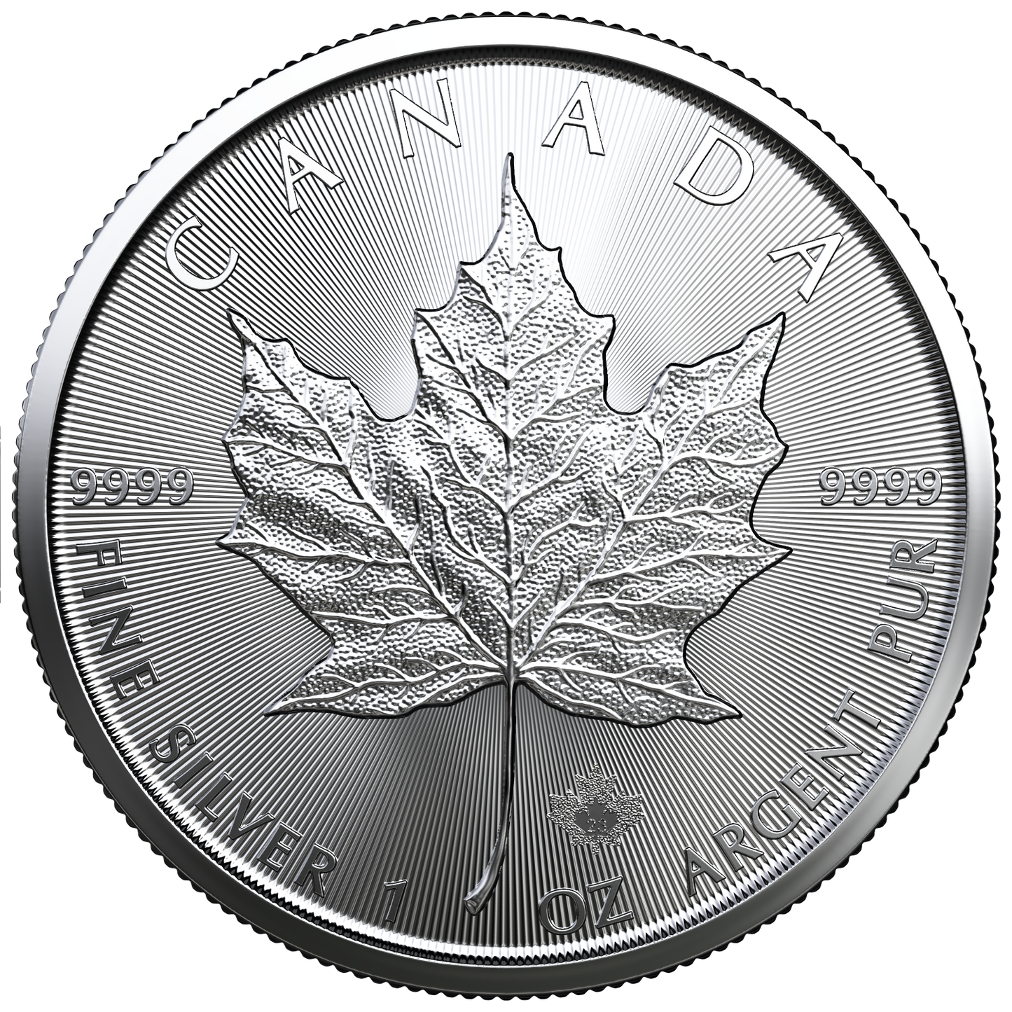 2023 Canada $5 Treasured Silver Maple Leaf (Generic) 1oz. 99.99% Pure Silver (No Tax)