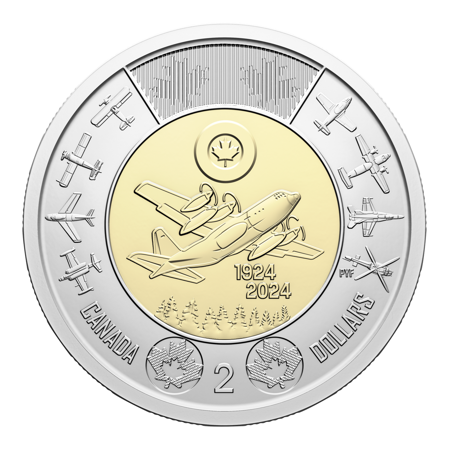 2024 Canada $2 100th Anniversary of the Royal Canadian Air Force Commemorative Collector Keepsake Card