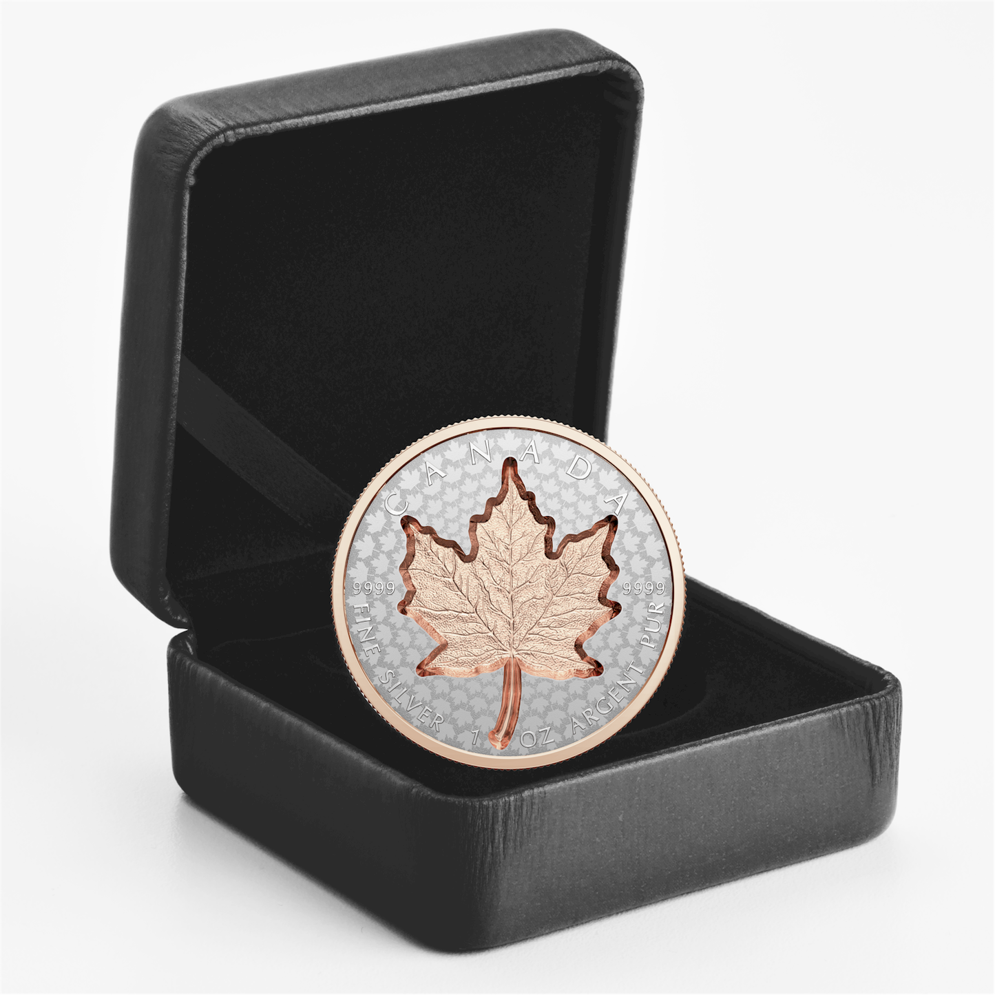 2022 Canada $20 Super Incuse 1oz. Rose Gold Plated Silver Maple Leaf (No Tax)