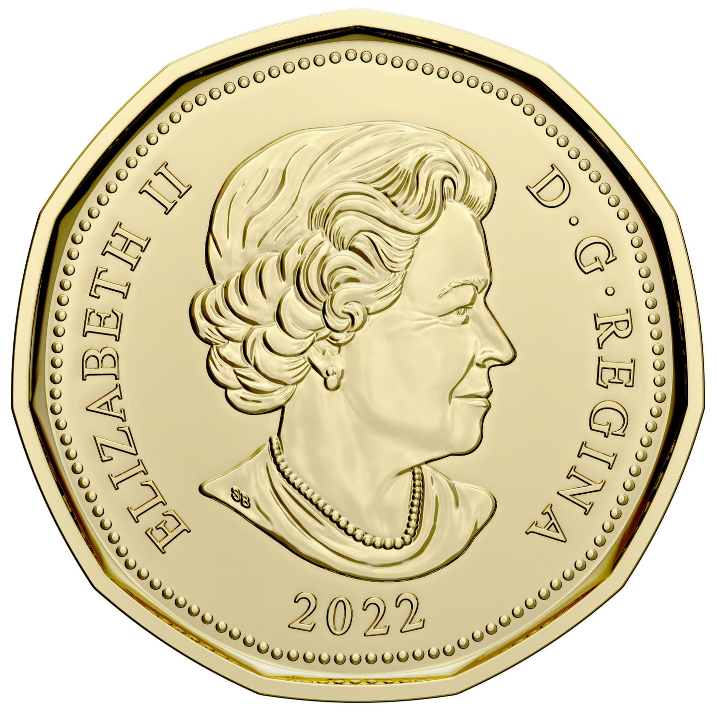 2022 Uncoloured Canada $1 Celebrating Oscar Peterson Loon Brilliant Uncirculated (MS63)