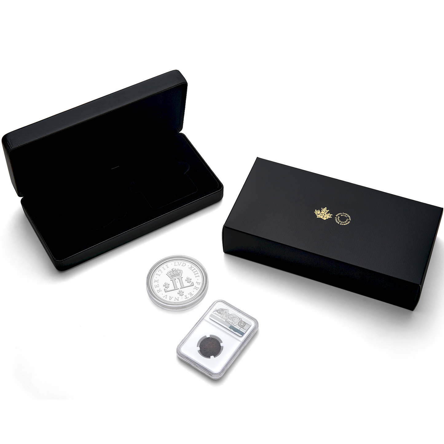 2022 Canada $50 Relics of New France Louis XIV 30 Deniers 2-coin Set (No Tax)