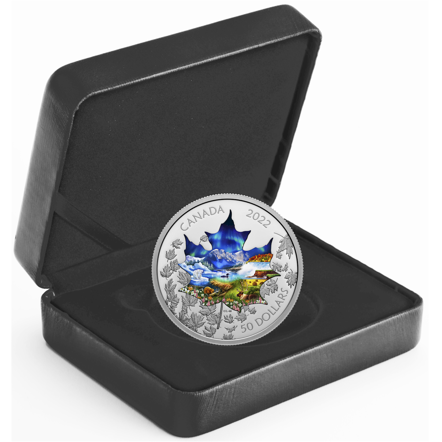 2022 $50 Canadian Collage Fine Silver Coin (No Tax)