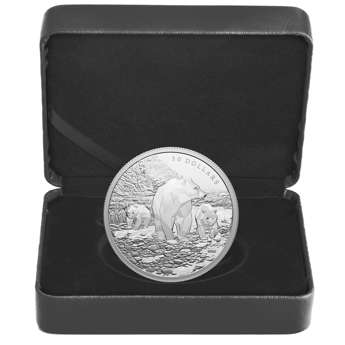 2023 Canada $30 Multifaceted Animal Family: Grizzly Bears 2oz. Fine Silver (No Tax)