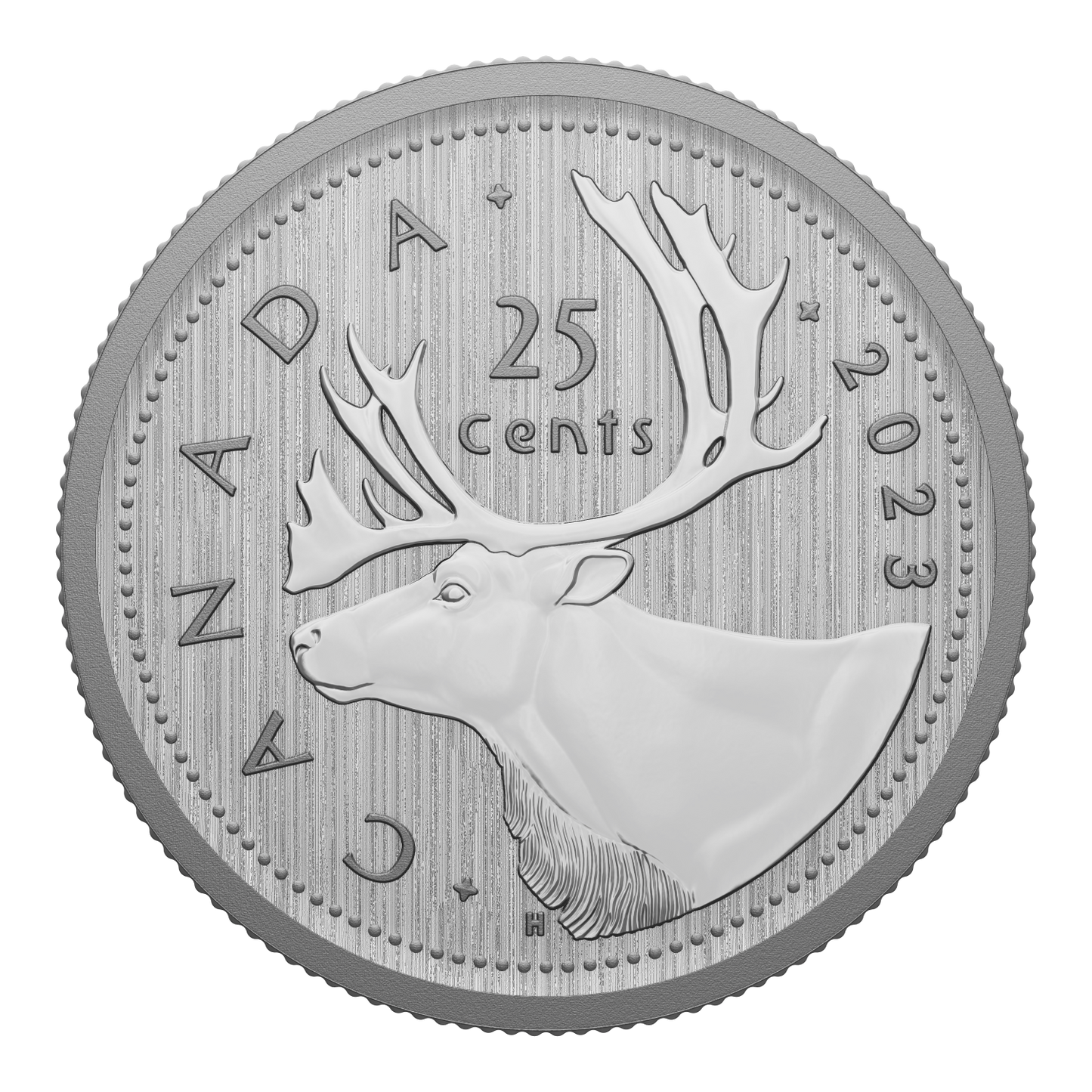 2023 QEII Canada 25-cents Specimen
