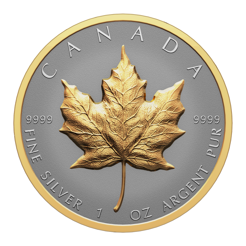 2023 Canada $20 Ultra High Relief Silver Maple Leaf with Selective Gold Plating (No Tax)
