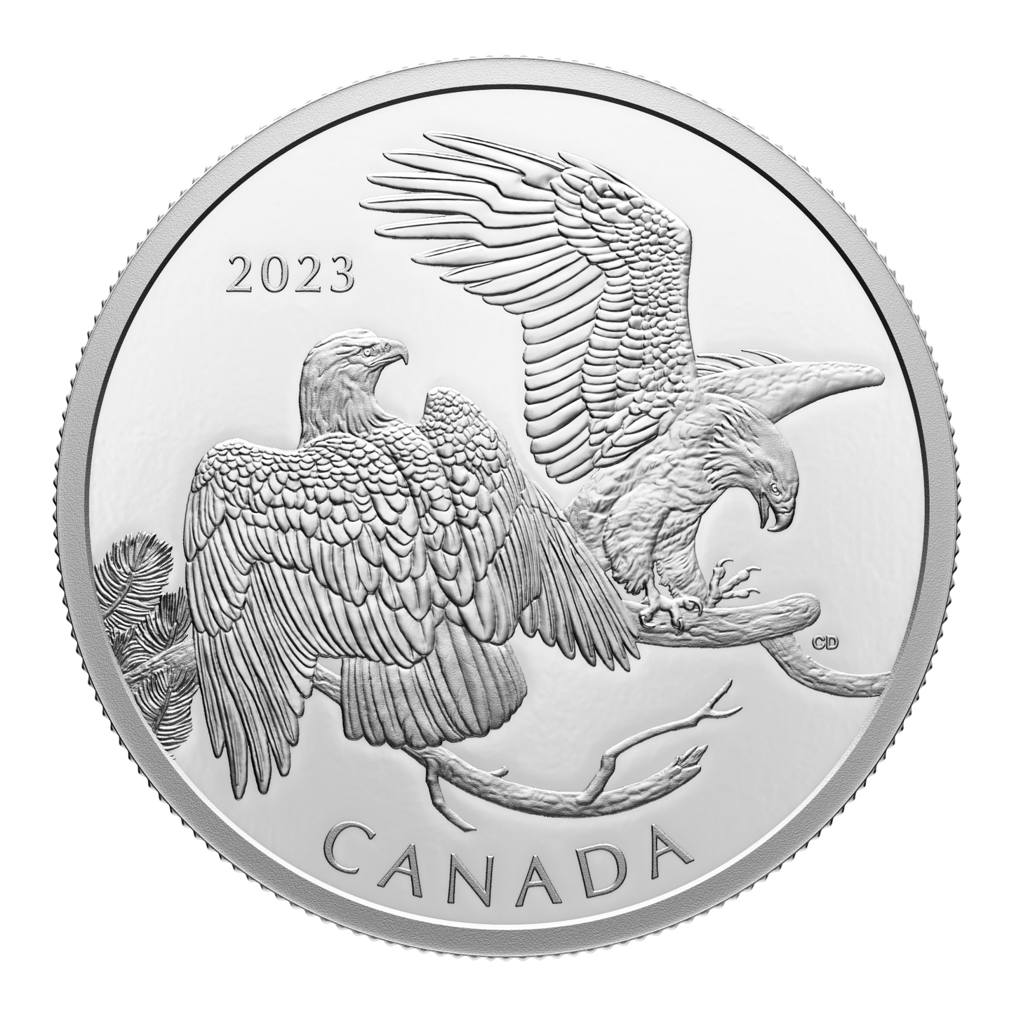 2023 Canada $30 The Striking Bald Eagle Fine Silver (No Tax)