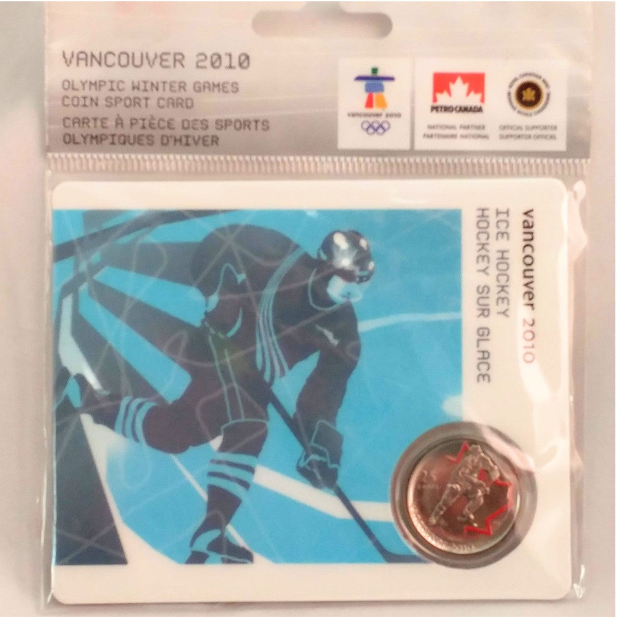2007 Canada 25-cent Ice Hockey - Petro-Canada Vancouver Olympics Card