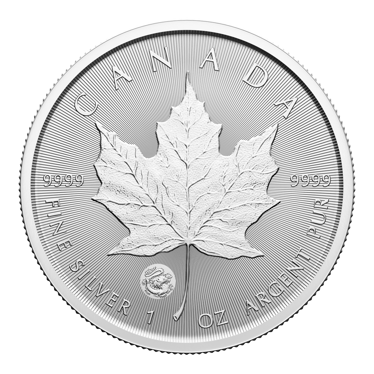 2024 Canada $5 Year of the Dragon Privy Treasured Silver Maple Leafs First Strikes (No Tax)