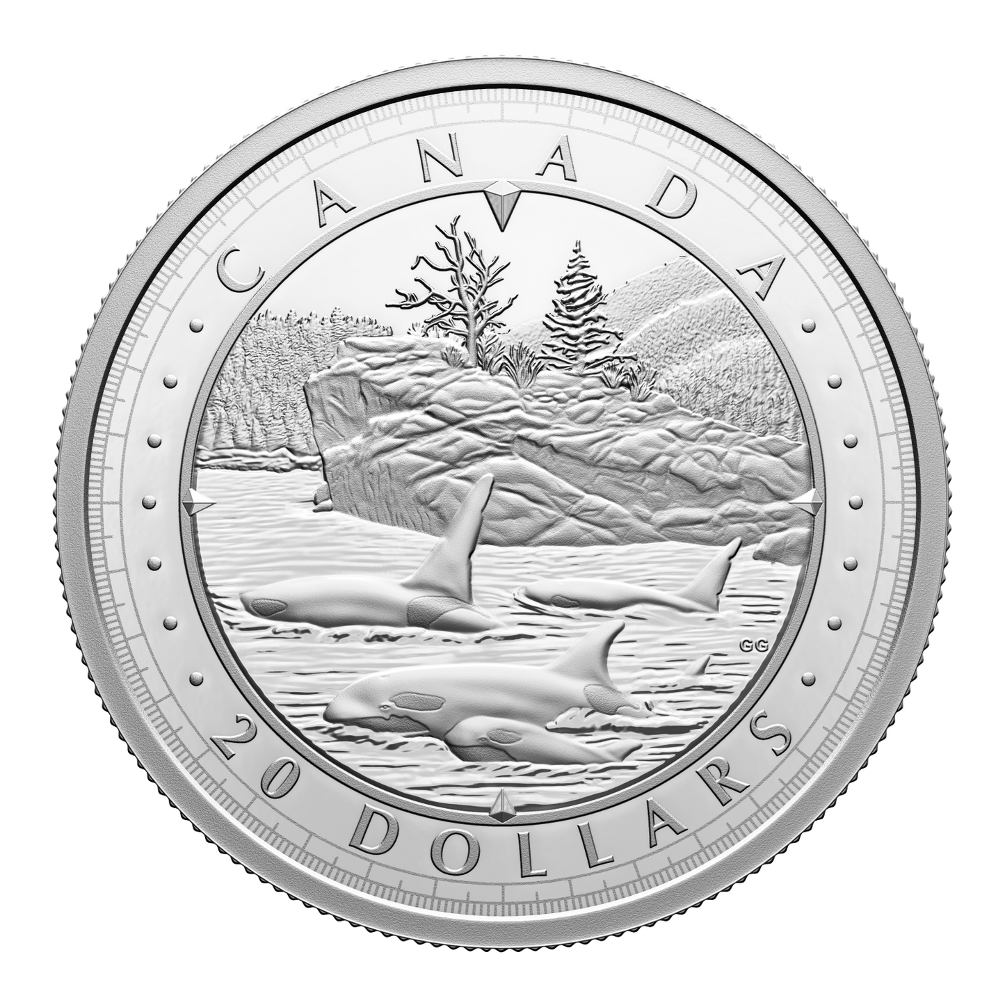 RDC 2024 $20 This is Canada: Wondrous Waters - Pacific Coast Fine Silver (No Tax) impaired