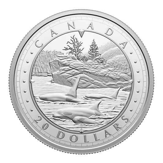 RDC 2024 $20 This is Canada: Wondrous Waters - Pacific Coast Fine Silver (No Tax) impaired