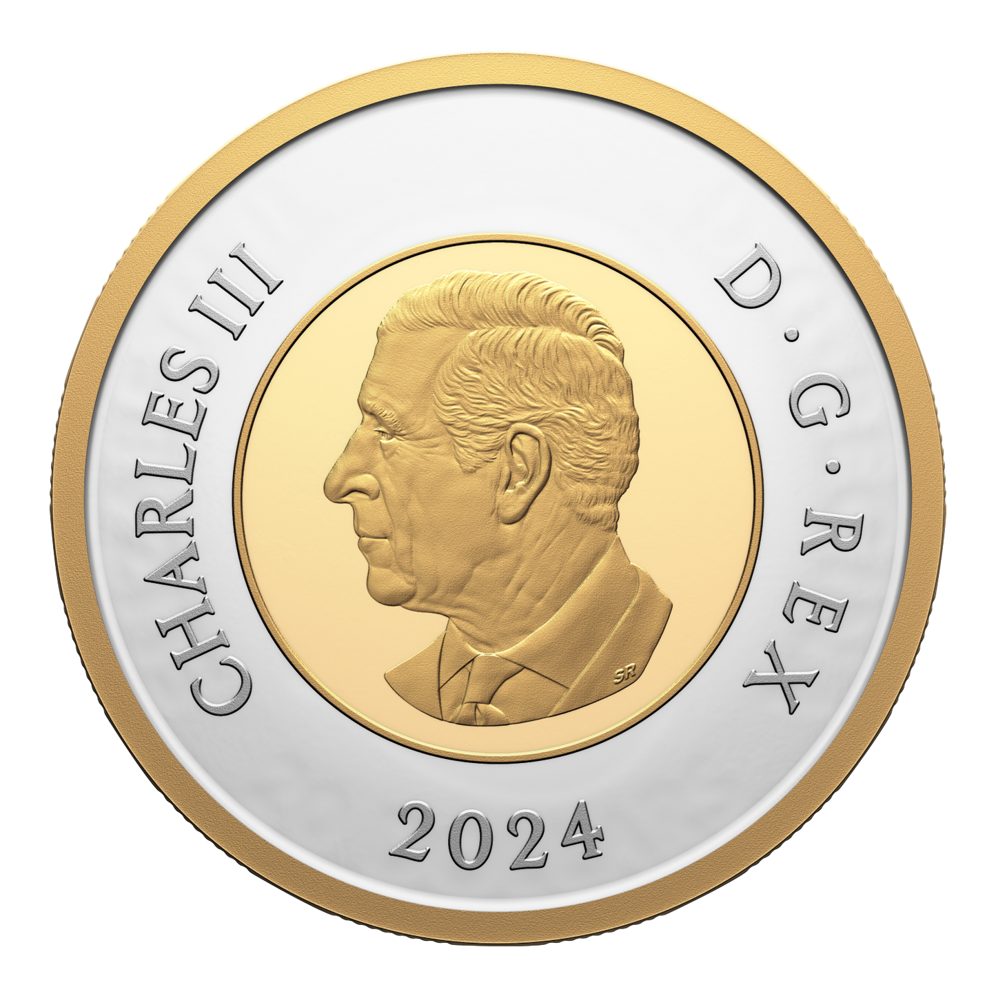2024 Canada Two Dollar Gold Plated Silver Proof (No Tax)