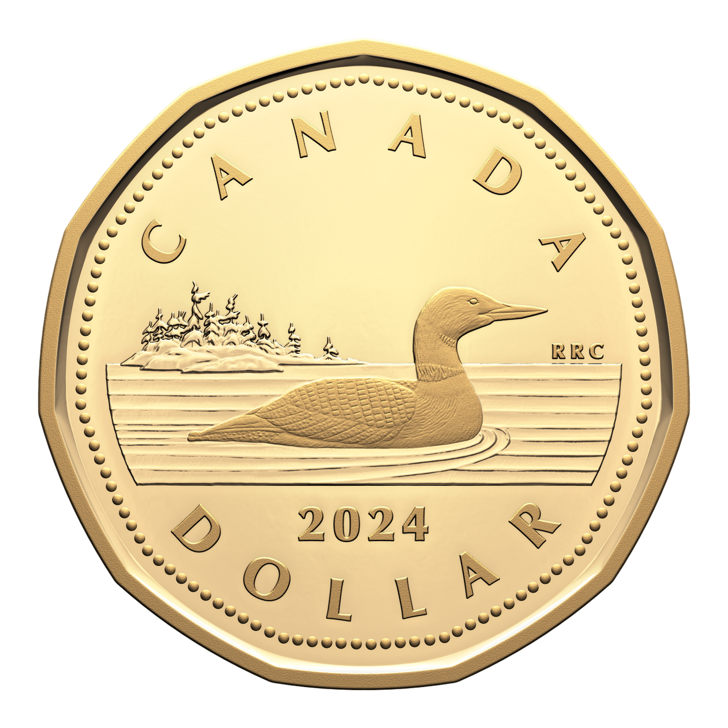 2024 Canada Loon Dollar Gold Plated Silver Proof (No Tax)