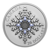 RDC 2024 Canada $20 Sapphire Jubilee Snowflake Brooch Fine Silver Coin (scratched sleeve)