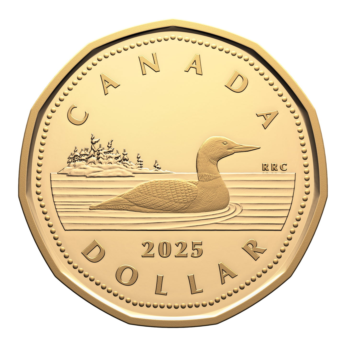 2025 Canada Loon Dollar Gold Plated Silver Proof (No Tax)