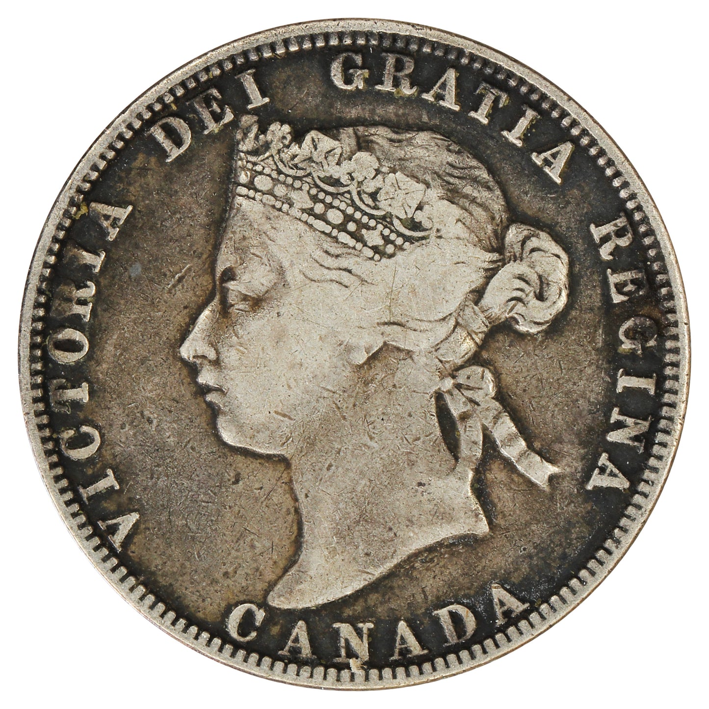 1870 Canada 25-cents F-VF (F-15) $