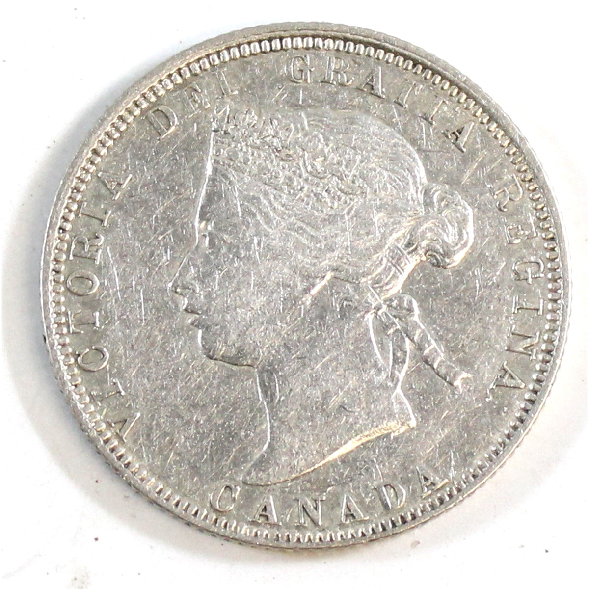 1870 Canada 25-cents VF-EF (VF30) $