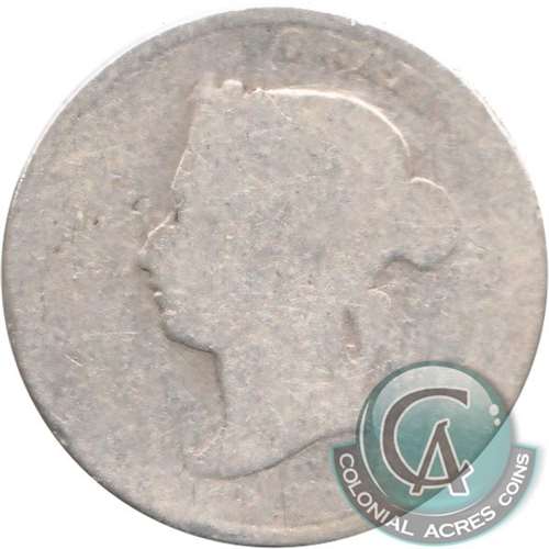 1872H Canada 25-cents Poor