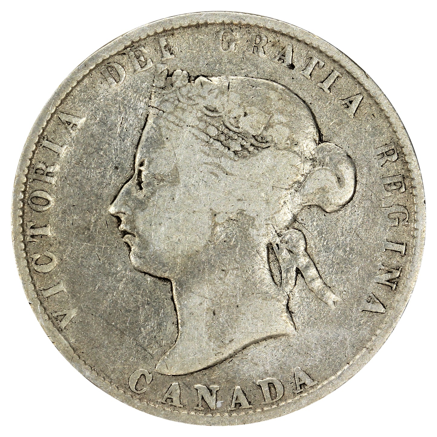 1872H Canada 25-cents Very Good (VG8)