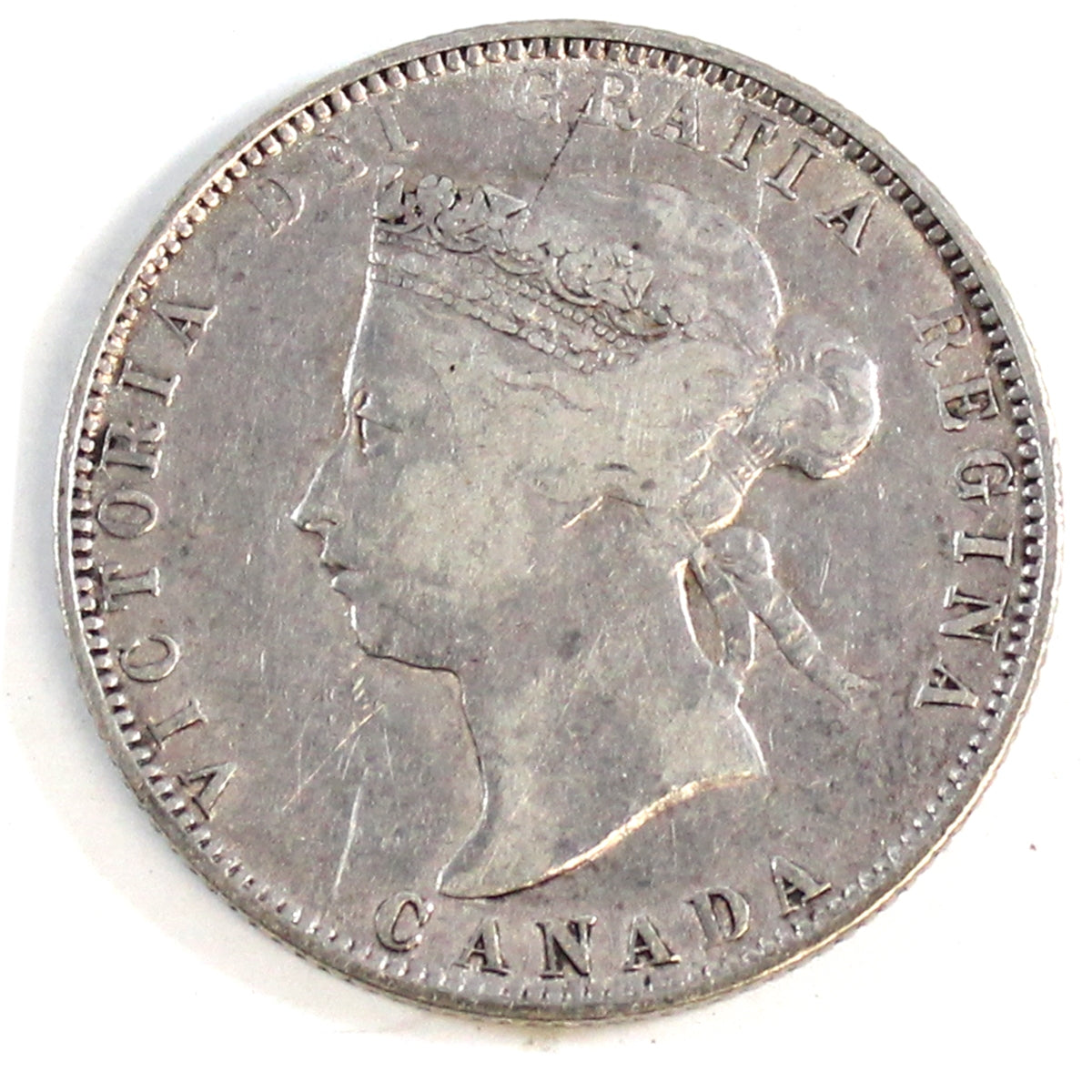 1874H Canada 25-cents F-VF (F15) $