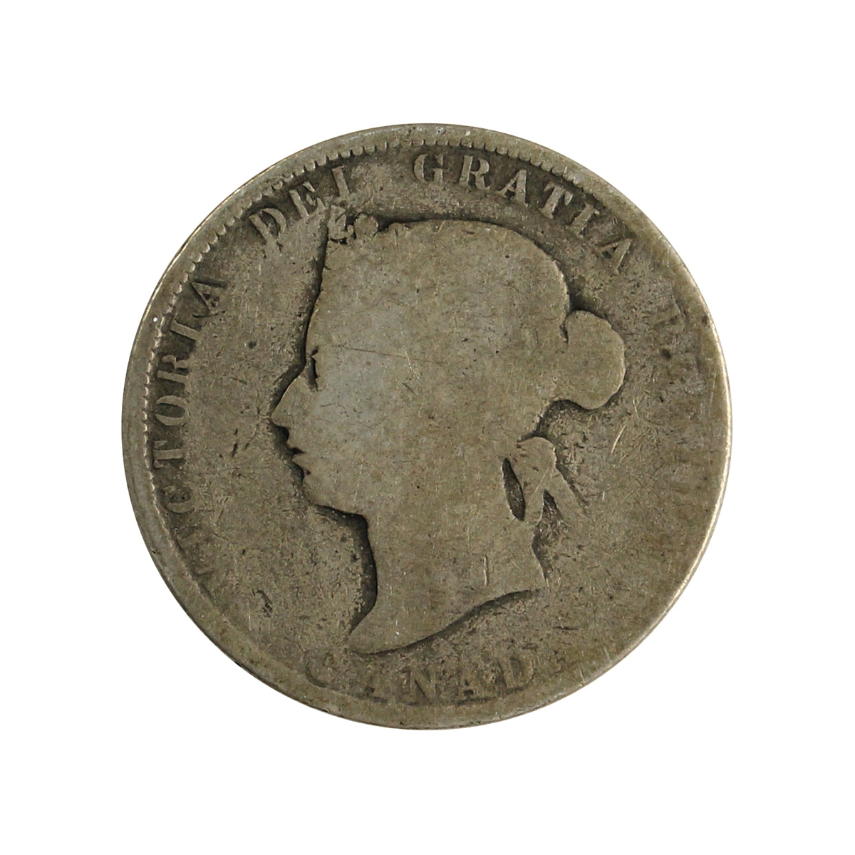 1875H Canada 25-cents About Good (AG3) $