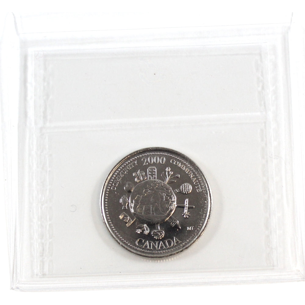 2000 Community Canada 25-cents ICCS Certified MS65