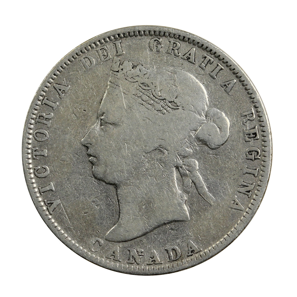 1880H Wide 0 Canada 25-cents Very Good (VG8) $