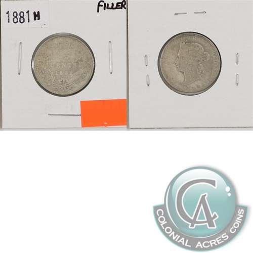 1881H Canada 25-cents Filler