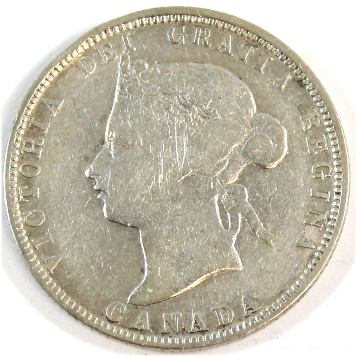 1881H Canada 25-cents Fine (F12) $