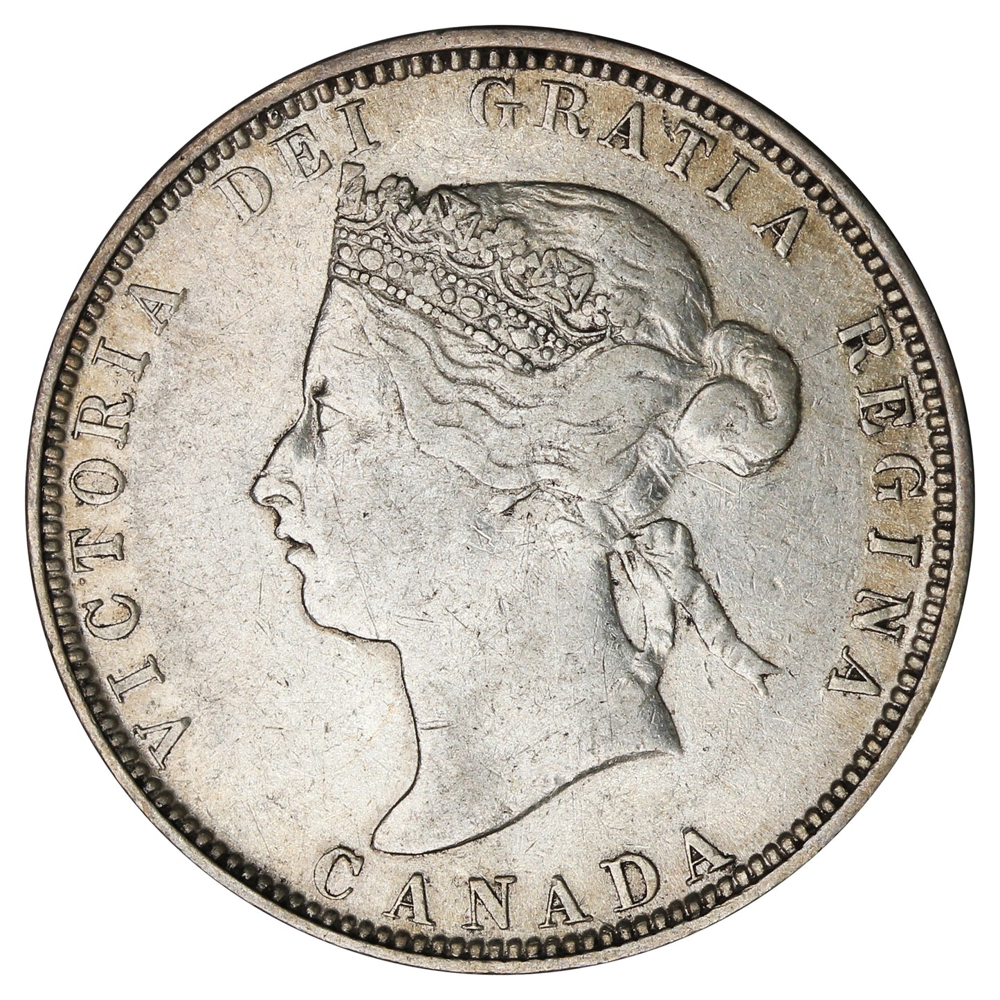 1881H Canada 25-cents VF-EF (VF-30) $