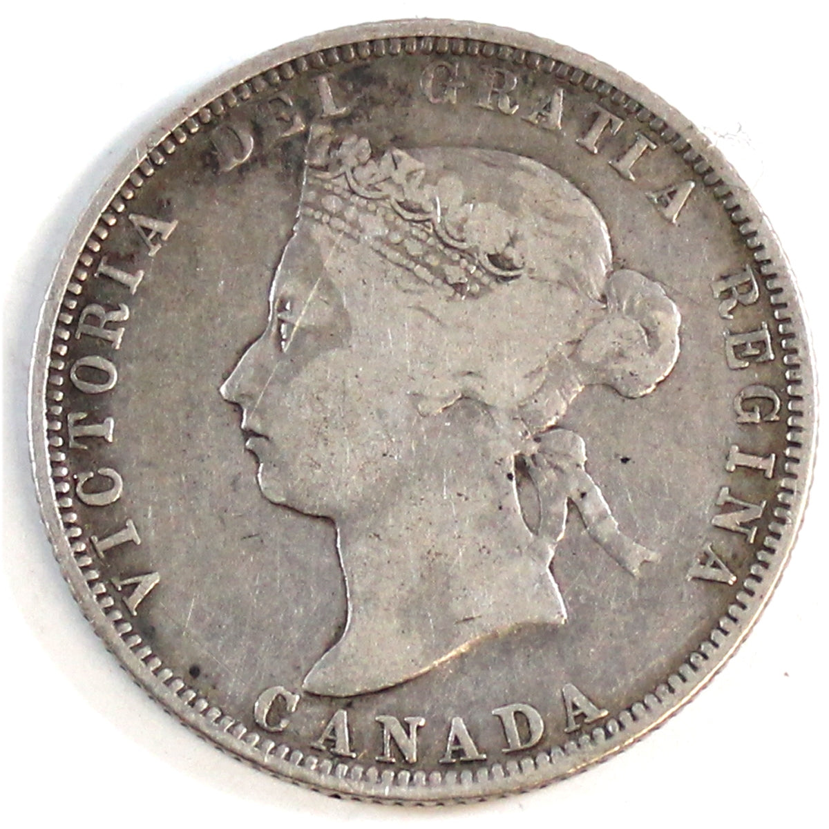 1882H Canada 25-cents F-VF (F-15) $