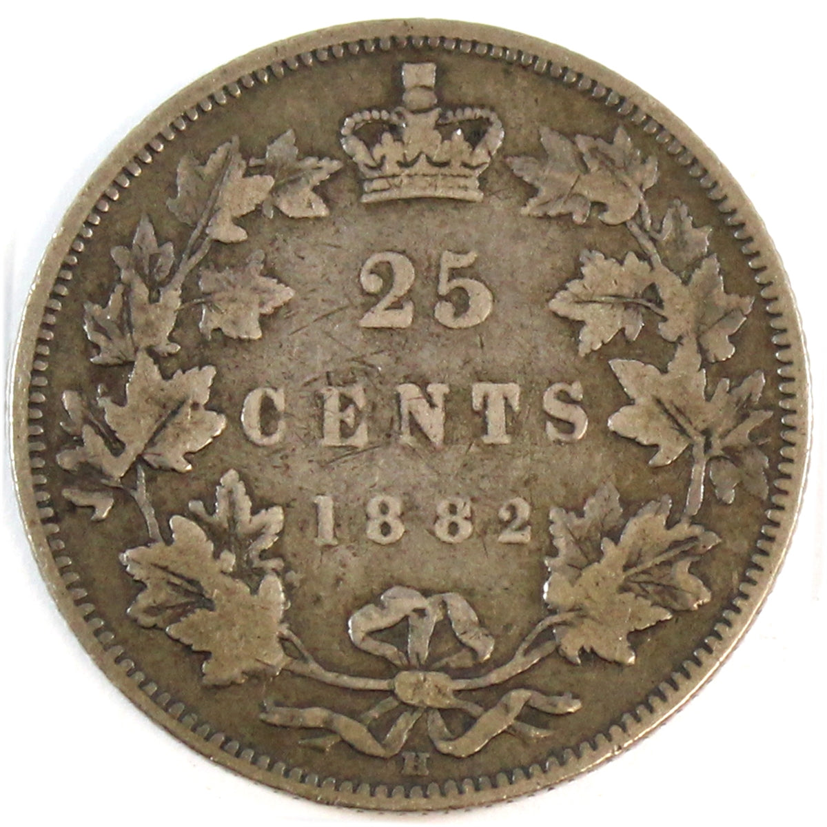 1882H Canada 25-cents VG-F (VG-10) $