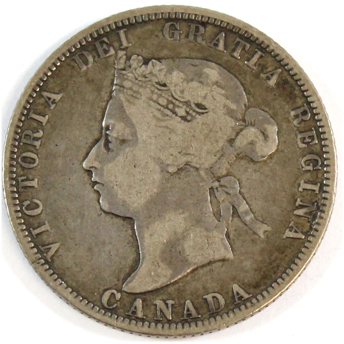 1882H Canada 25-cents VG-F (VG-10) $