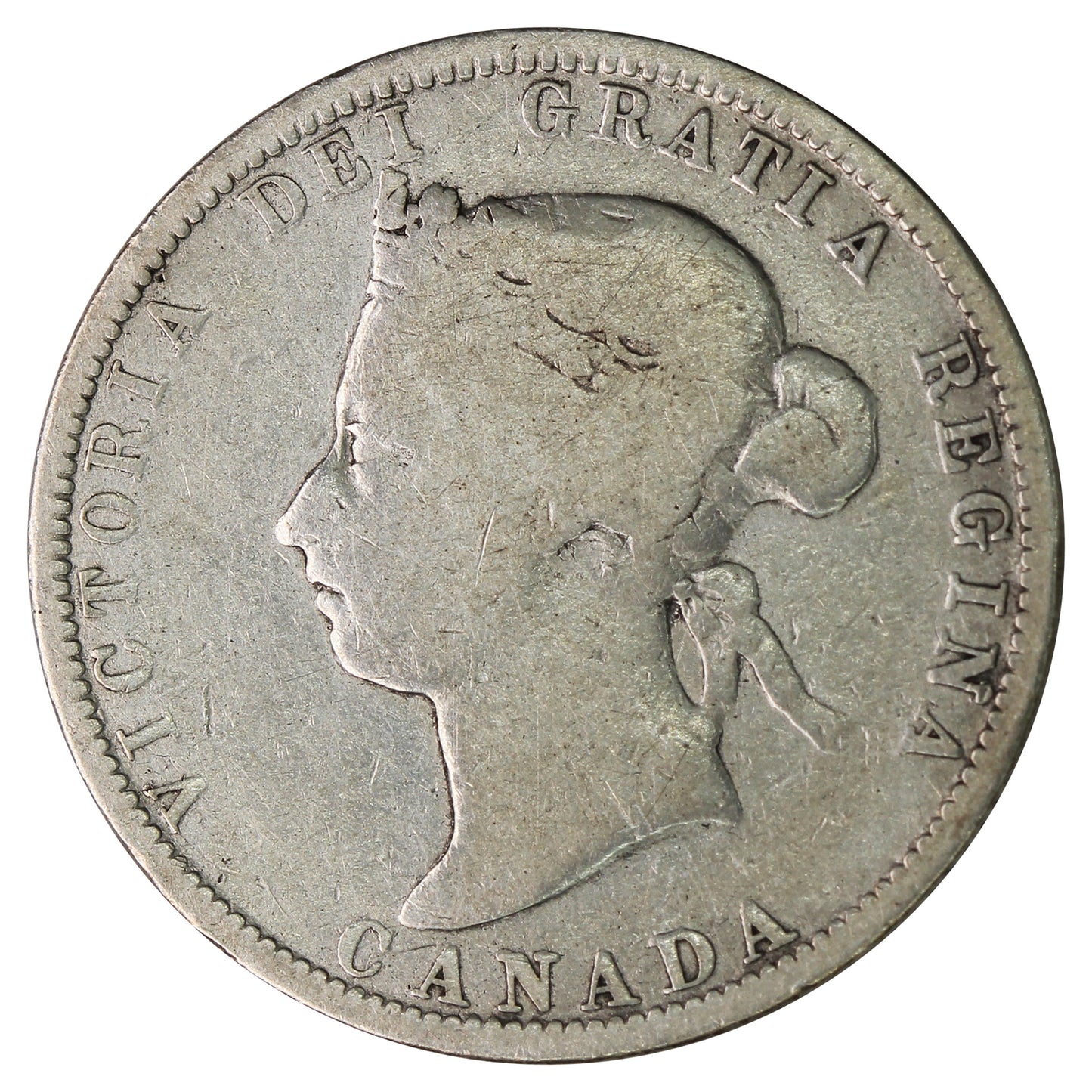 1883H Canada 25-cents Very Good (VG-8)