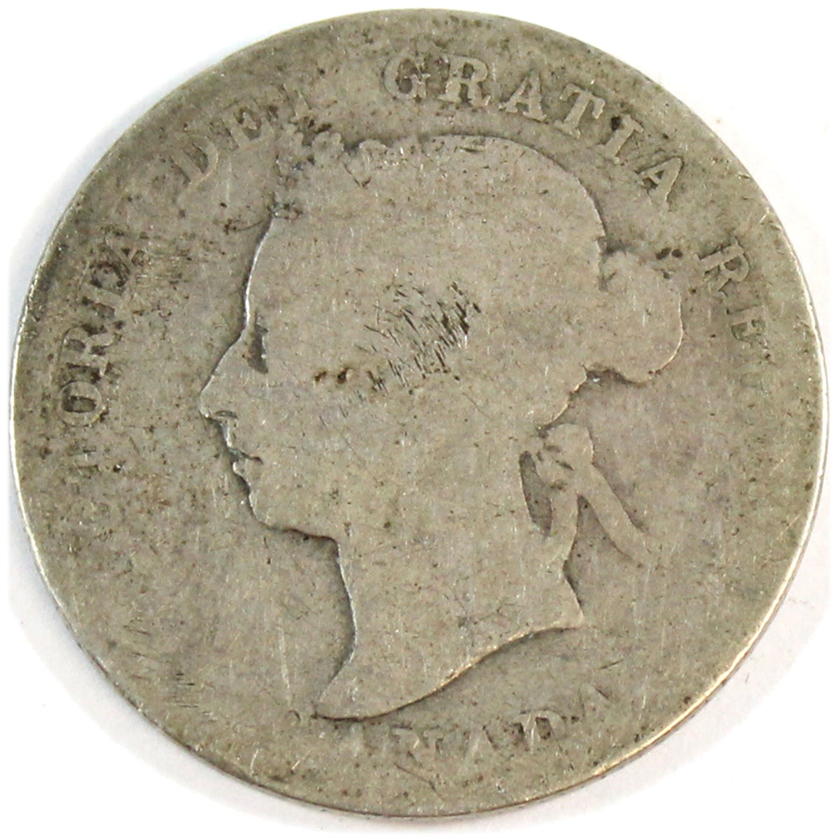 1887 Canada 25-cents About Good (AG3) $