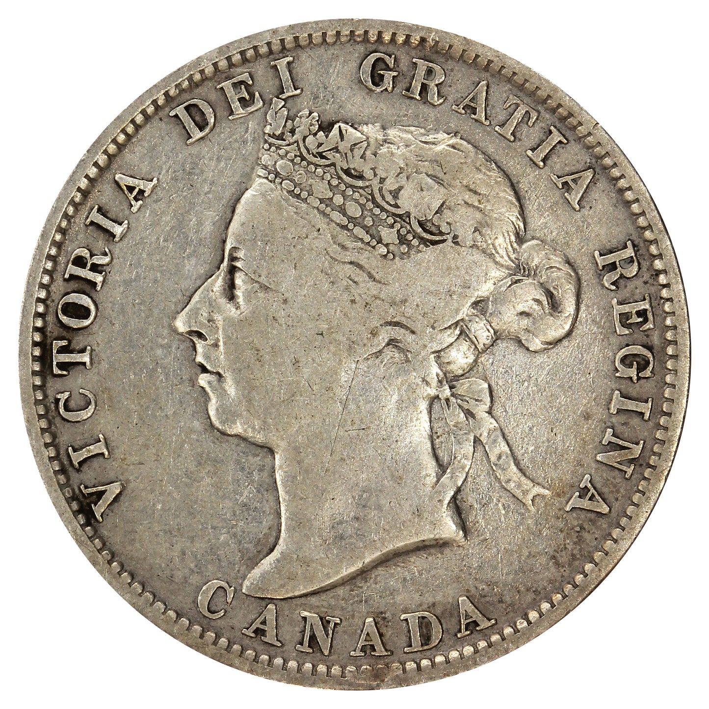 1887 Canada 25-cents VG-F (VG10) $