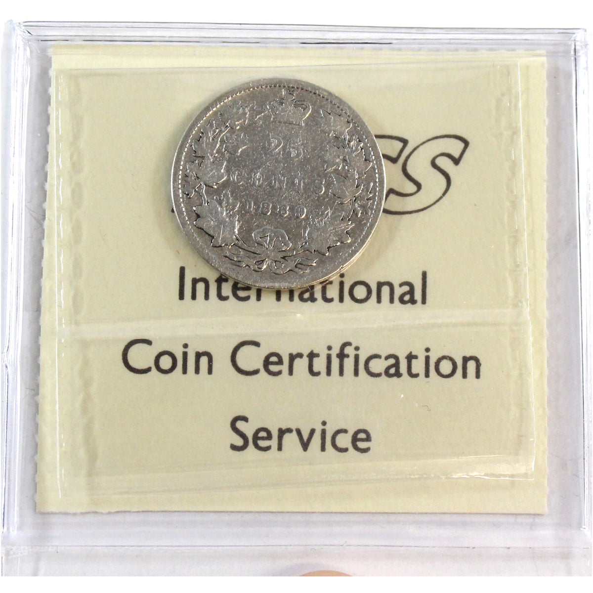 1889 Canada 25-cents ICCS Certified G4
