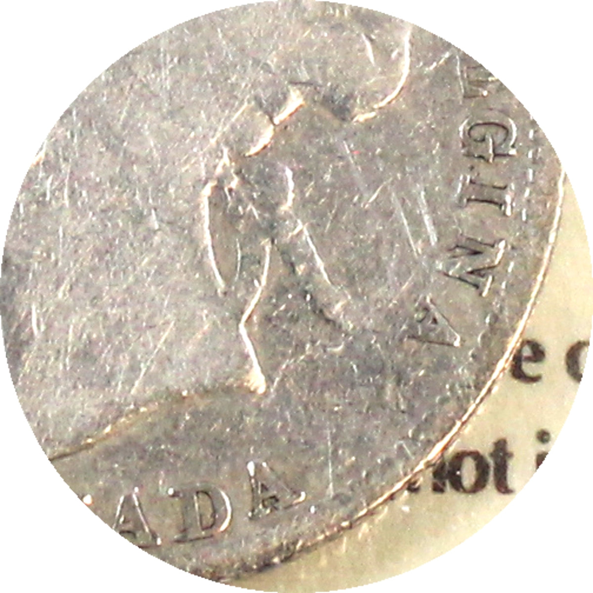 1886 6/3; Long Bough Ends, Obv. 5 Canada 25-cents ICCS Certified G4