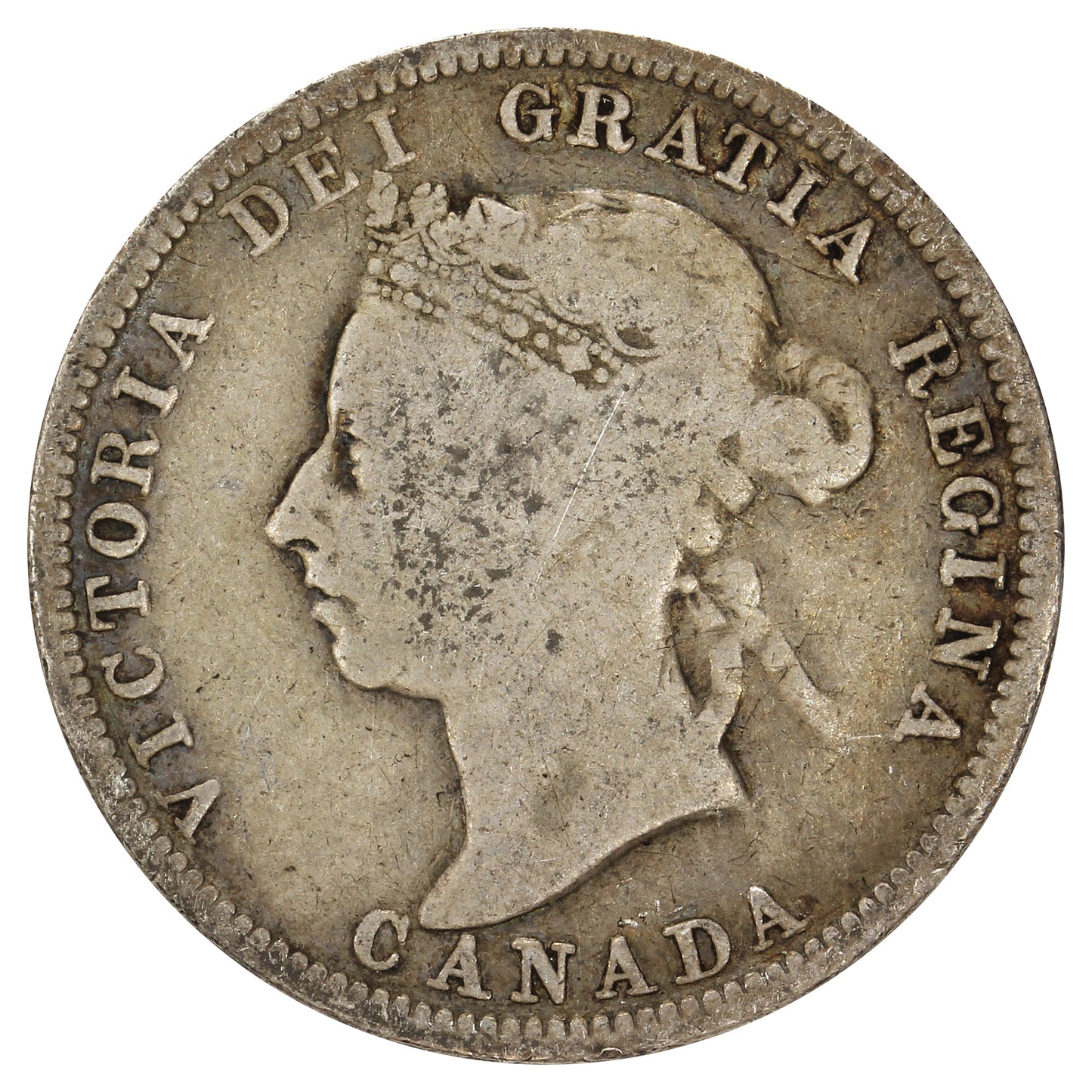1890H Canada 25-cents G-VG (G6)