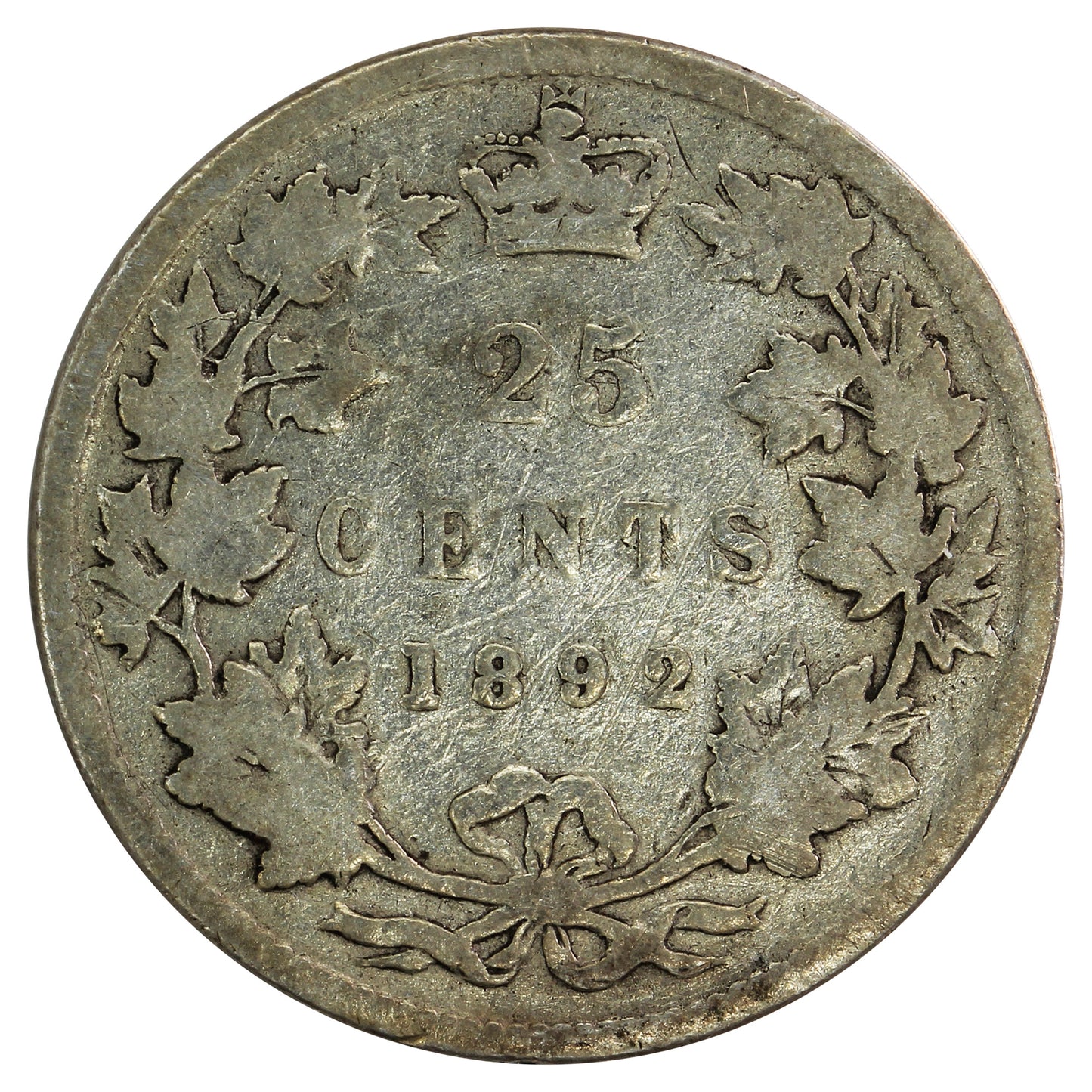 1892 Canada 25-cents Good (G-4)
