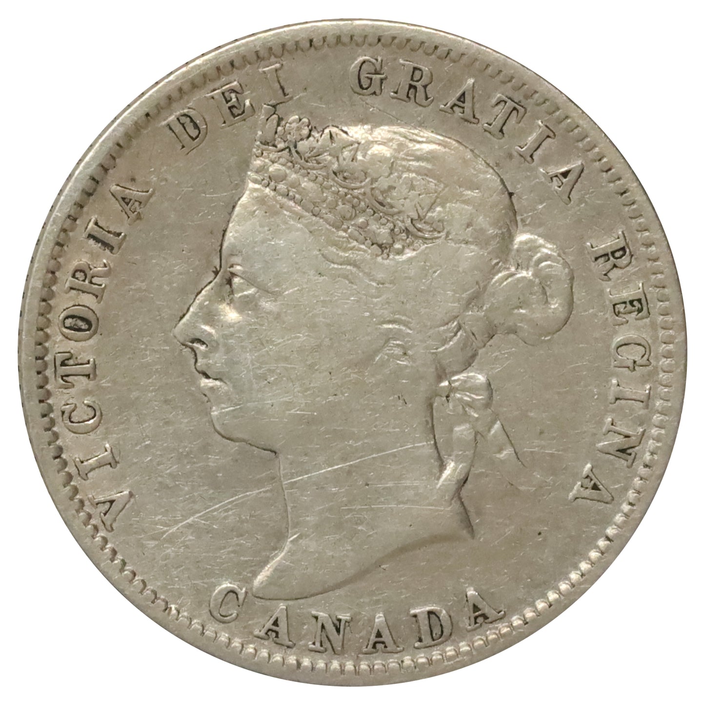 1893 Canada 25-cents Fine (F12) $