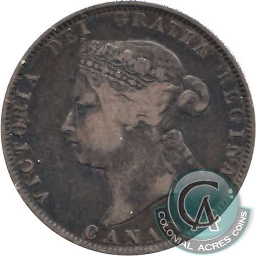 1899 Canada 25-cents F-VF (F15)