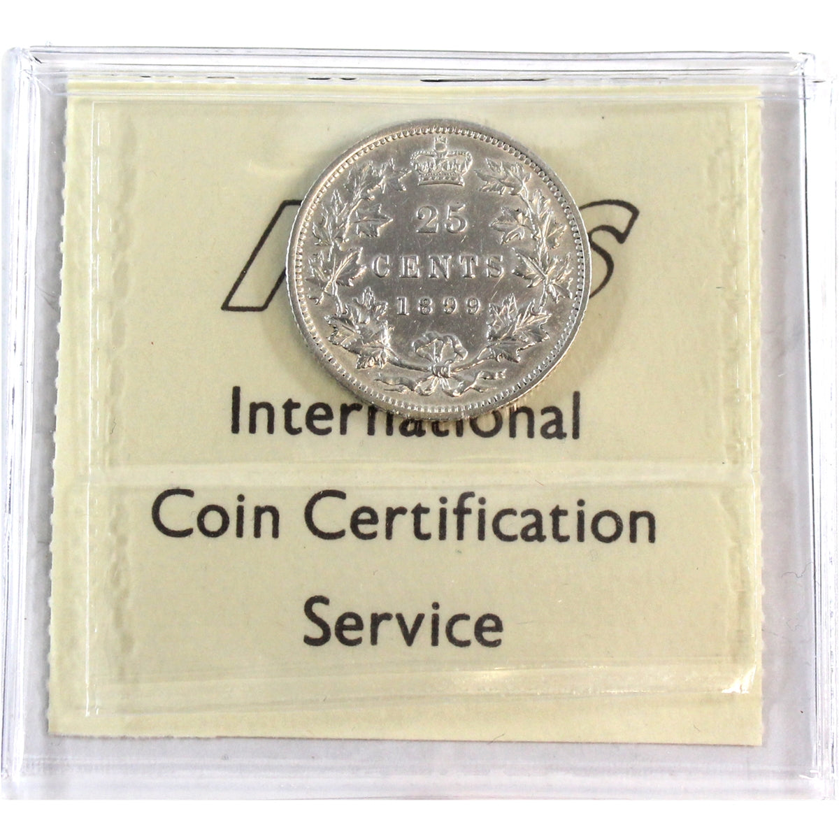 1899 Canada 25-cents ICCS Certified EF40