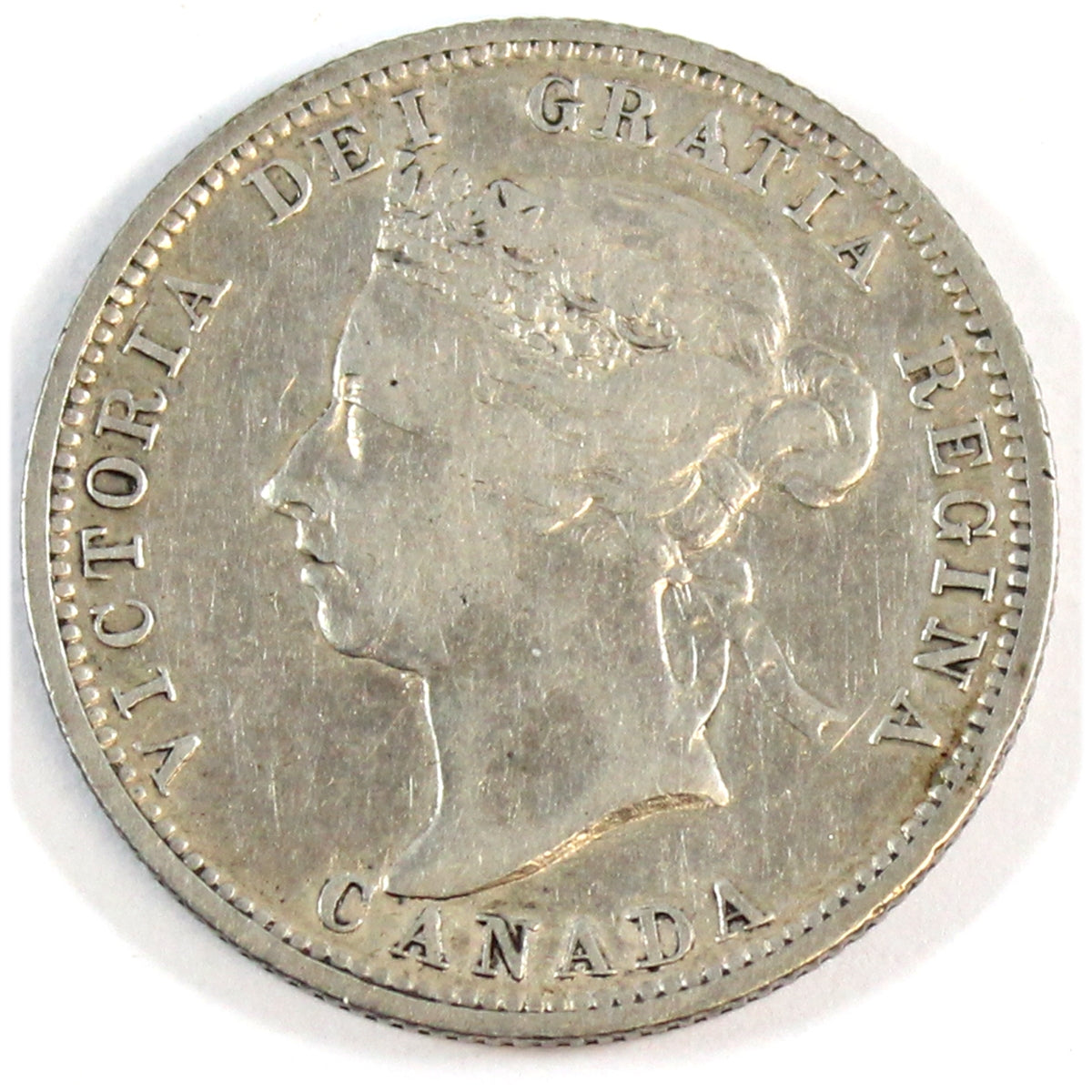 1900 Canada 25-cents F-VF (F15)