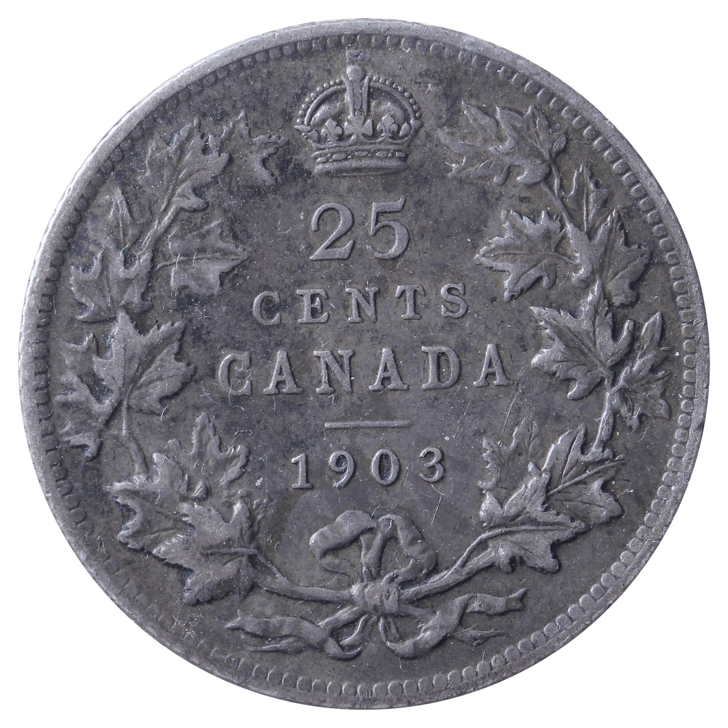 1903 Canada 25-cents ICCS Certified VF-30