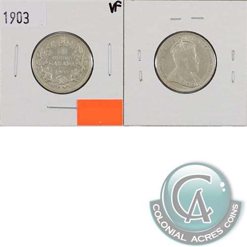 1903 Canada 25-cents Very Fine (VF20) $