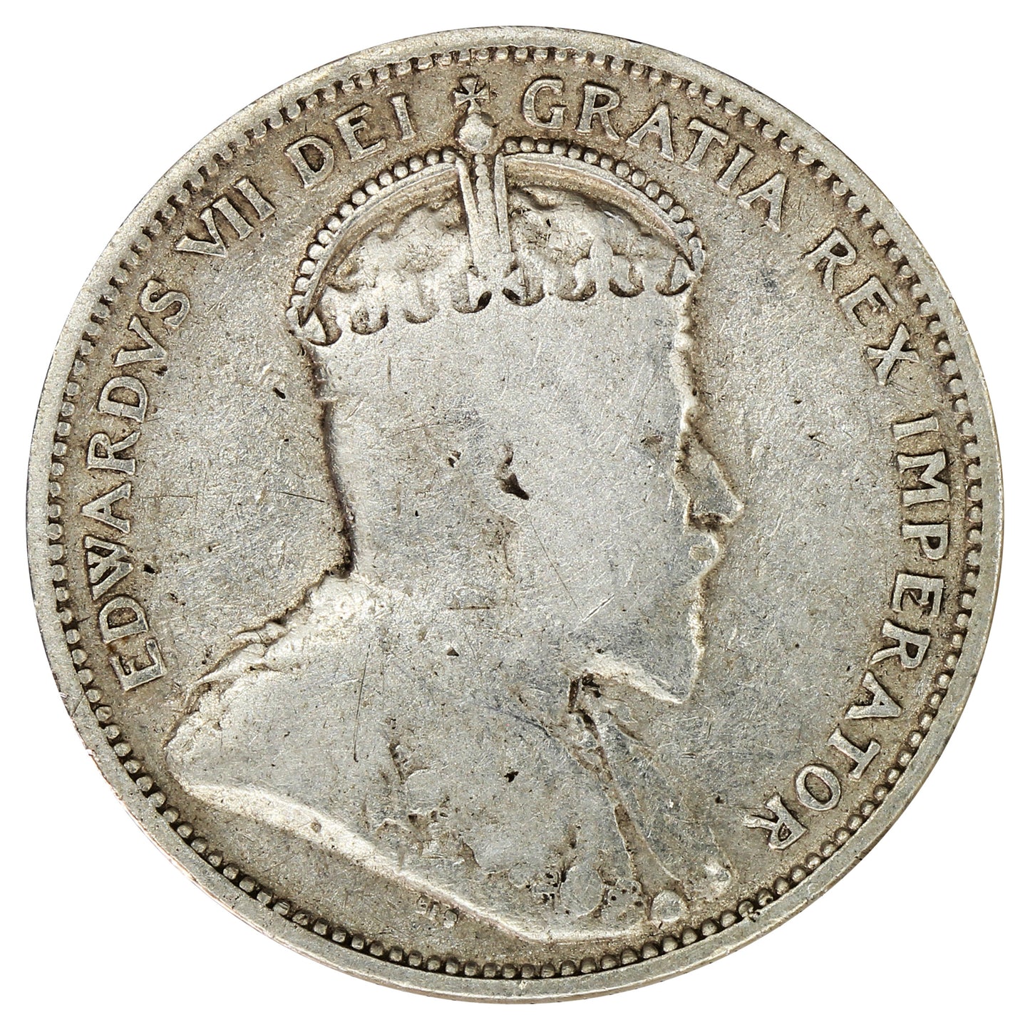 1907 Canada 25-cents Very Good (VG8)