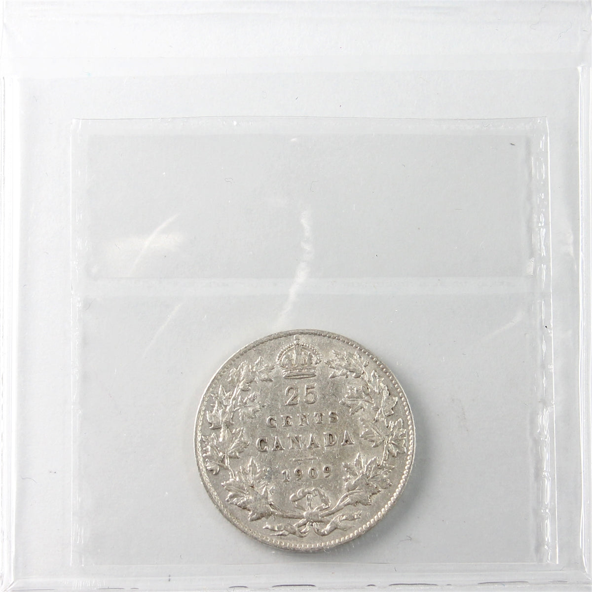 1909 Canada 25-cents ICCS Certified VF-20
